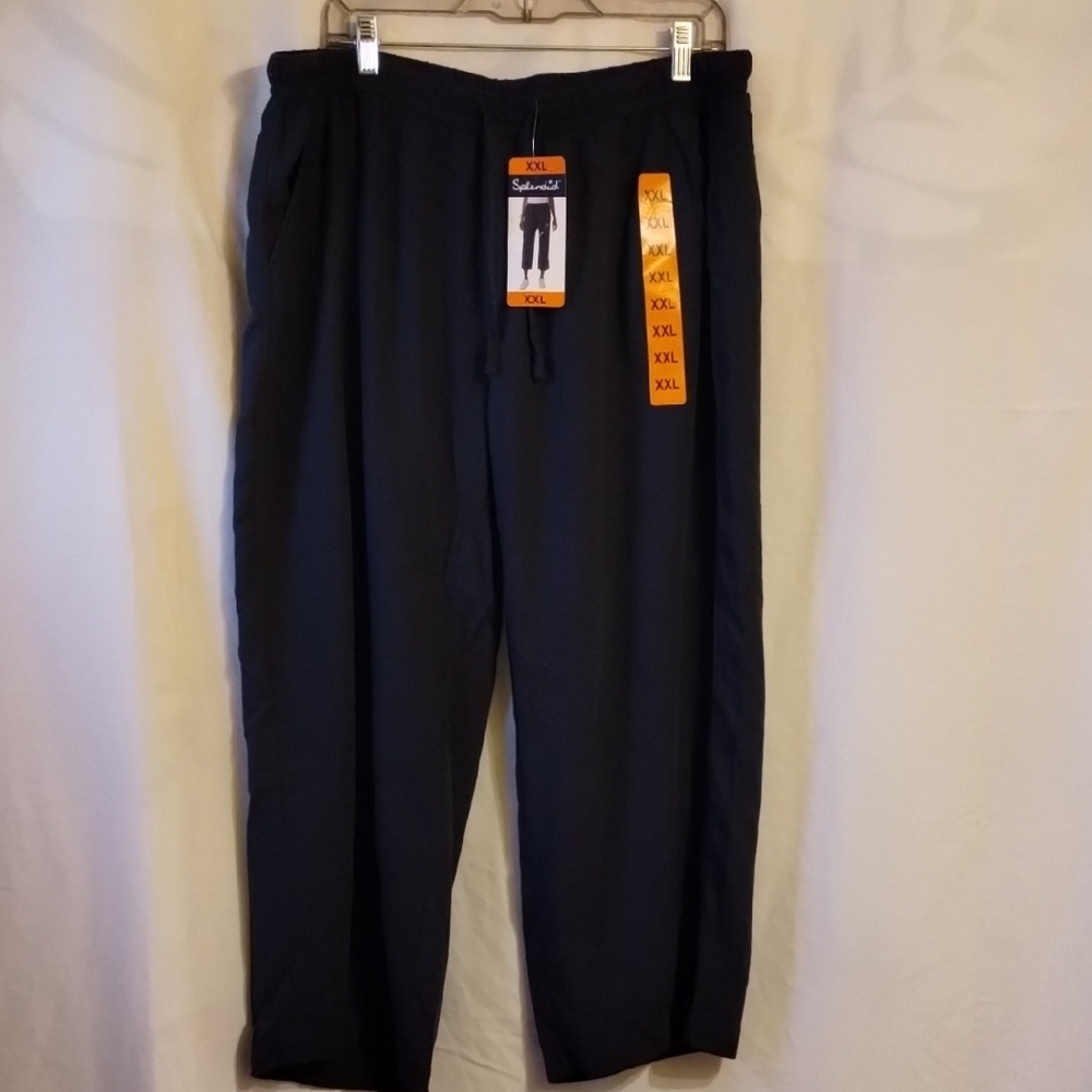 Solid Black Men's Pants
